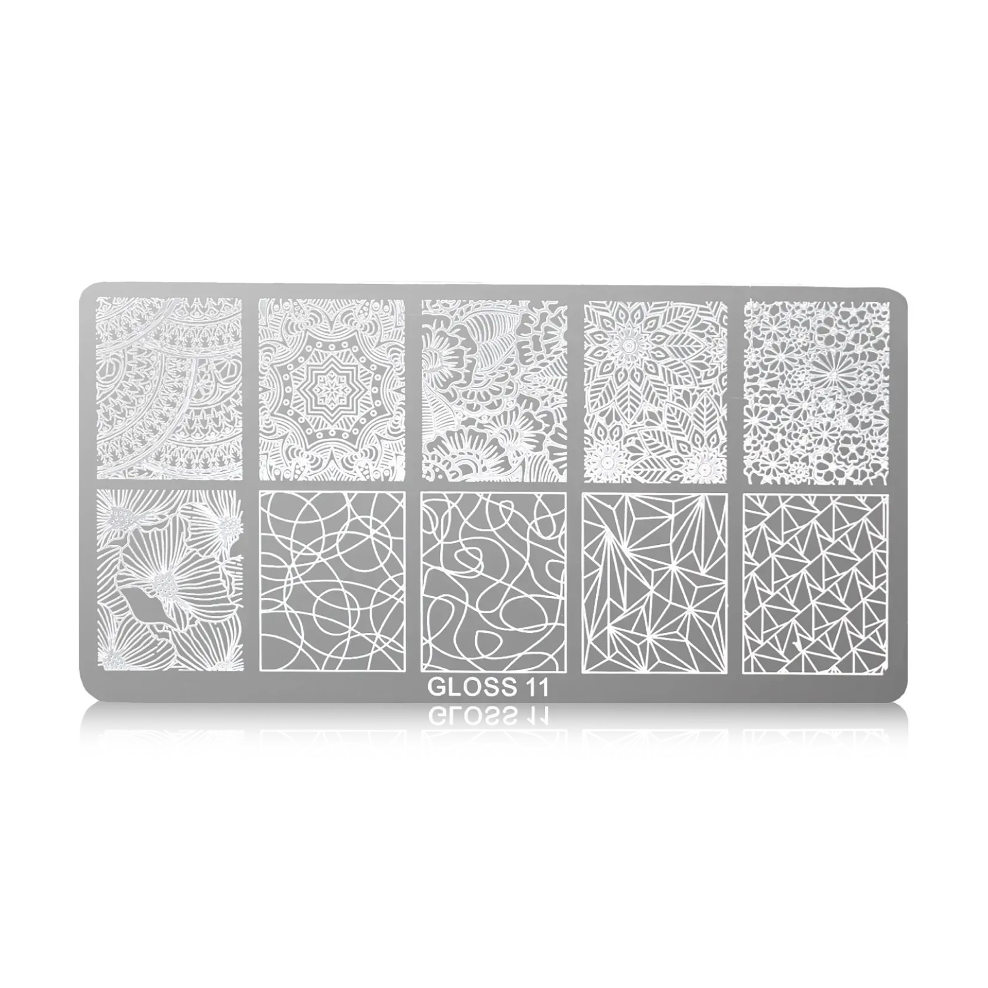 Пластина для стемпінгу Gloss 11, 6*12 см (113124)